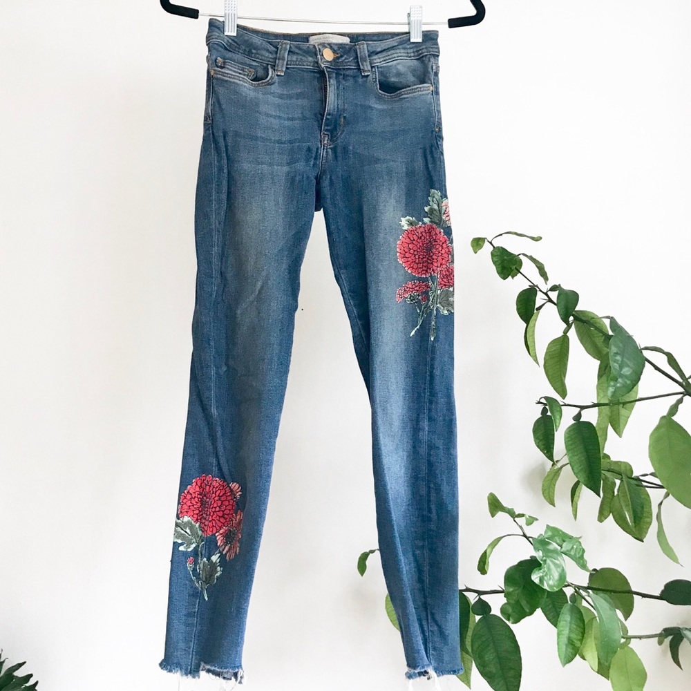 ZARA floral jeans - Picture 3 of 6